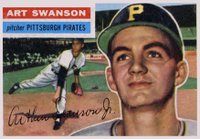 1956 Topps #204 Art Swanson Baseball Card