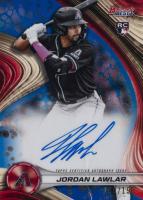 2024 Bowman's Best Best of 2024 Autographs #B24JL Jordan Lawlar Blue Refractor Baseball Card
