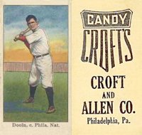 1909 Croft's Candy # Red Dooin Baseball Card