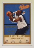 2001 Fleer Authentix #16 Michael Jordan Second Row Basketball Card
