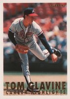 1993 Fleer Glavine Career Highlights #3 Tom Glavine Road Uniform Baseball Card