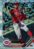 2019 Bowman Mega Box Chrome #43 Nick Senzel Throwing Baseball Card