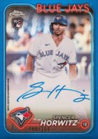 2024 Topps Chrome Rookie Autographs #RASH Spencer Horwitz Blue Refractor Baseball Card