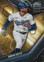 2023 Topps Chrome Black #26 Mookie Betts Gold Baseball Card