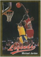 1990 Legends Magazine Insert-Hand Cut #16 Michael Jordan Basketball Card