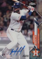 2020 Topps Chrome Rookie Autographs #RAYA Yordan Alvarez Refractor Baseball Card