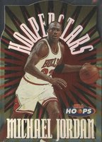 1997 Hoops Hoopstars #1 Michael Jordan Basketball Card