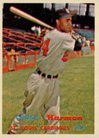 1957 Topps #299 Chuck Harmon Baseball Card