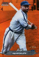 2024 Topps Stadium Club #107 Josh Gibson Chrome-Orange Refractor Baseball Card