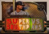 2022 Topps Triple Threads Relics #TTRBP3 Buster Posey Baseball Card