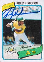1999 Hall of Fame Autographs # Rickey Henderson Trading Card Baseball Card
