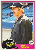 1981 Topps #315 Kirk Gibson Baseball Card