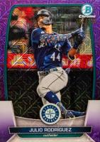 2023 Bowman Mega Box Chrome #96 Julio Rodriguez Purple Baseball Card