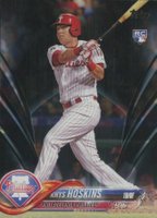 2018 Topps #259 Rhys Hoskins Batting-Black Baseball Card