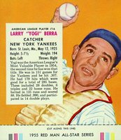1955 Red Man Tobacco #16 Larry Yogi Berra Baseball Card