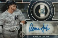 2024 Topps Tribute Autograph Patches #APAAJ Aaron Judge Baseball Card