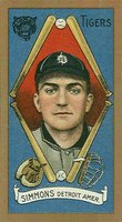 1911 Gold Borders #186 Hack Simmons Baseball Card