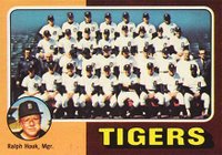 1975 Topps #18 Detroit Tigers Team Baseball Card