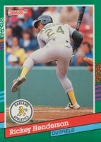 1991 Donruss #648 Rickey Henderson Baseball Card