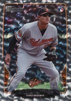 2013 Bowman #215 Manny Machado Silver Ice Baseball Card