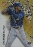 2022 Topps Pristine #206 Wander Franco Gold Refractor Baseball Card