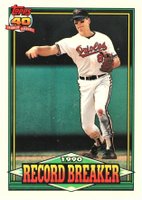 1991 Topps Tiffany #5 Cal Ripken Jr. Baseball Card