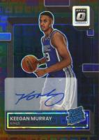 2022 Panini Donruss Optic #214 Keegan Murray Signature-Black Pandora Basketball Card