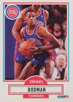 1990 Fleer #59 Dennis Rodman Basketball Card