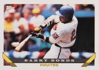 1993 Topps #2 Barry Bonds Baseball Card