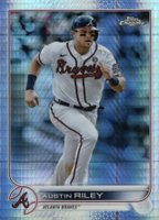 2022 Topps Chrome #116 Austin Riley Refractor Baseball Card