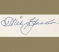 1999 Hall of Fame Autographs # Tris Speaker Cut Baseball Card
