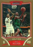 2008 Bowman Chrome #60 Ray Allen Gold Refractor Basketball Card