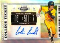 2019 Panini Contenders Draft Picks Contenders Optic College Ticket Autographs #7 Corbin Carroll Baseball Card