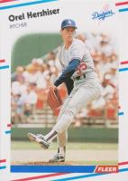 1988 Fleer Glossy #518 Orel Hershiser Baseball Card