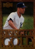 1996 Metal Universe Mining For Gold #6 Derek Jeter Baseball Card