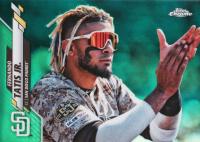 2020 Topps Chrome #84 Fernando Tatis Jr. SP-Green Refractor Baseball Card