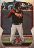2023 Bowman Draft #BDC103 Tommy Troy Chrome-Refractor Baseball Card