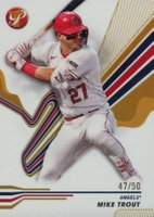 2024 Topps Pristine #8 Mike Trout Gold Refractor Baseball Card