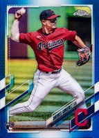 2021 Topps Chrome Update #USC33 Andres Gimenez Blue Refractor Baseball Card