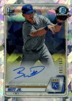 2020 Bowman Chrome Prospect Autographs #CPABWJ Bobby Witt Jr. Atomic Refractor Baseball Card