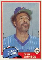 1981 Topps #17 Cliff Johnson Baseball Card
