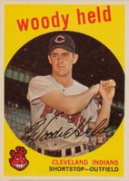1959 Topps #266 Woody Held Baseball Card