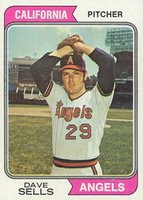 1974 Topps #37 Dave Sells Baseball Card