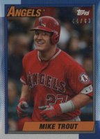 2019 Topps Transcendent VIP Party Mike Trout Through the Years #1990 Mike Trout Baseball Card