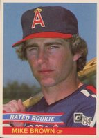 1984 Donruss #42 Mike Brown Baseball Card