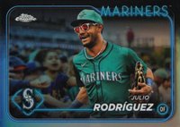 2024 Topps Chrome #300 Julio Rodriguez Variation Baseball Card