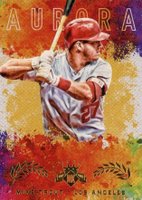 2017 Panini Diamond Kings Aurora #A-16 Mike Trout Baseball Card
