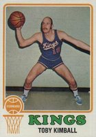 1973 Topps #37 Toby Kimball Basketball Card