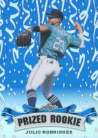 2019 Leaf Special Release Prized Rookie #PR16 Julio Rodriguez Blue Baseball Card