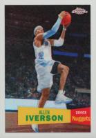 2007 Topps Chrome #33 Allen Iverson 1957-58 Variation-White Refractor Basketball Card